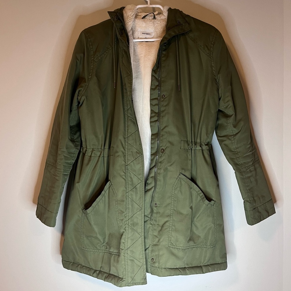 Old Navy Faux Fur Lined Hooded Parka